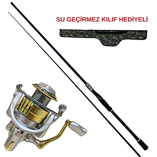 Spin Set Kamış+Makine (Su Geçirmez Taşıma Kılıfı Hediyeli)