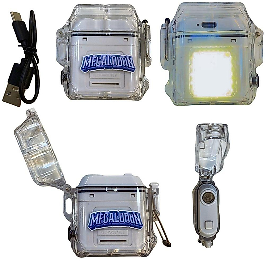 USB Şarjlı Rezistans'lı Çakmak LED Lambalı | Rüzgar Geçirmez Kamp & Outdoor